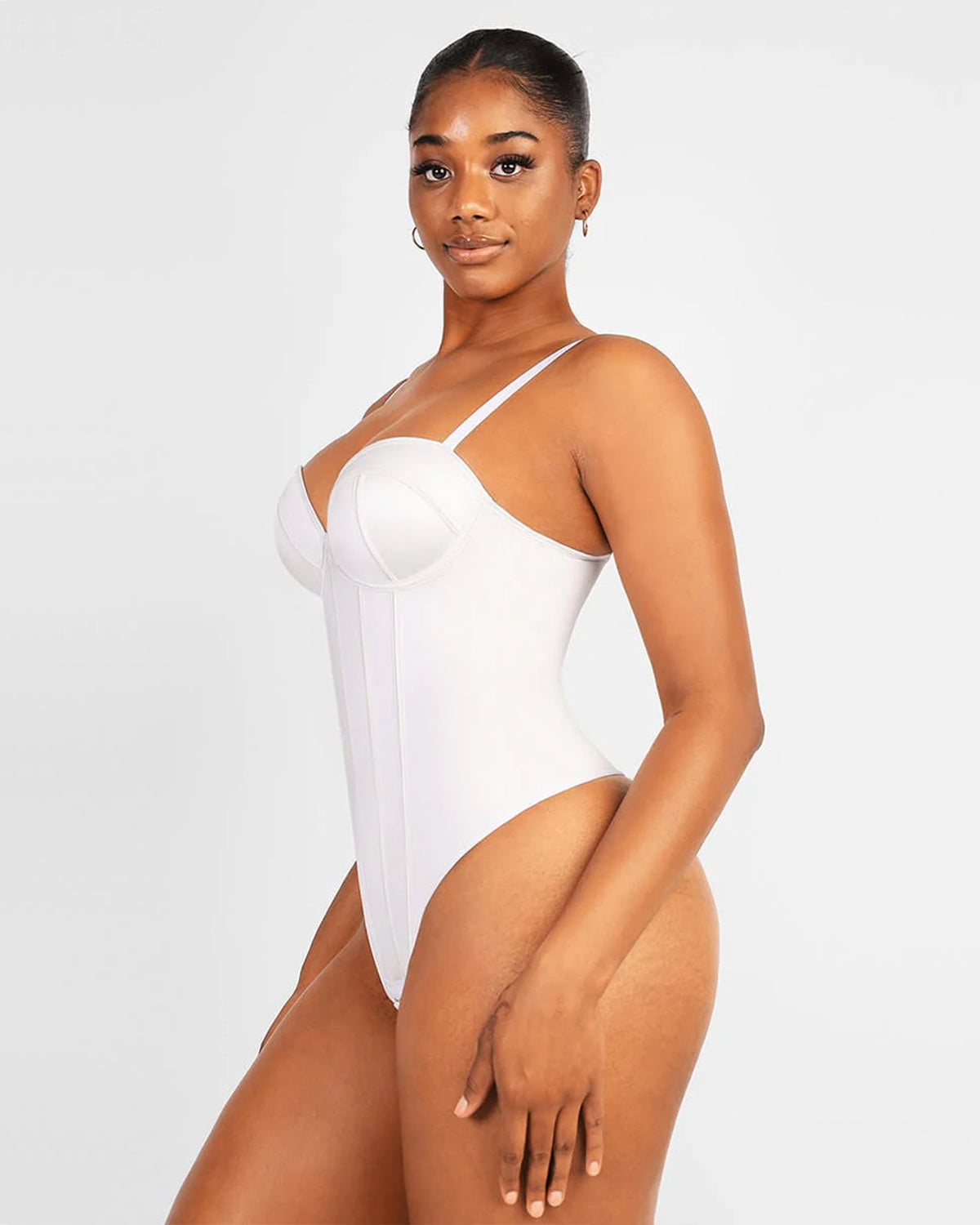 3 in 1 Satin Shapewear Bodysuit - BH, Shapewear und Slip in einem