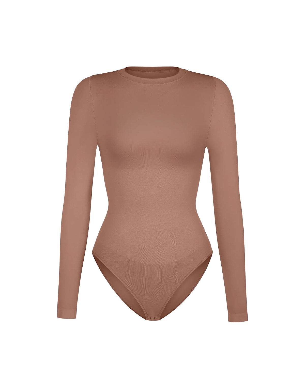 Crew Neck Bodysuit Longsleeve – Seamless & Ultra Soft Shaping Body