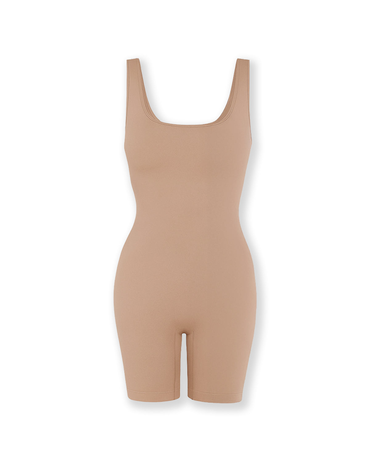 Nahtloser Shapewear Jumpsuit mit breiten Trägern & Figurformung