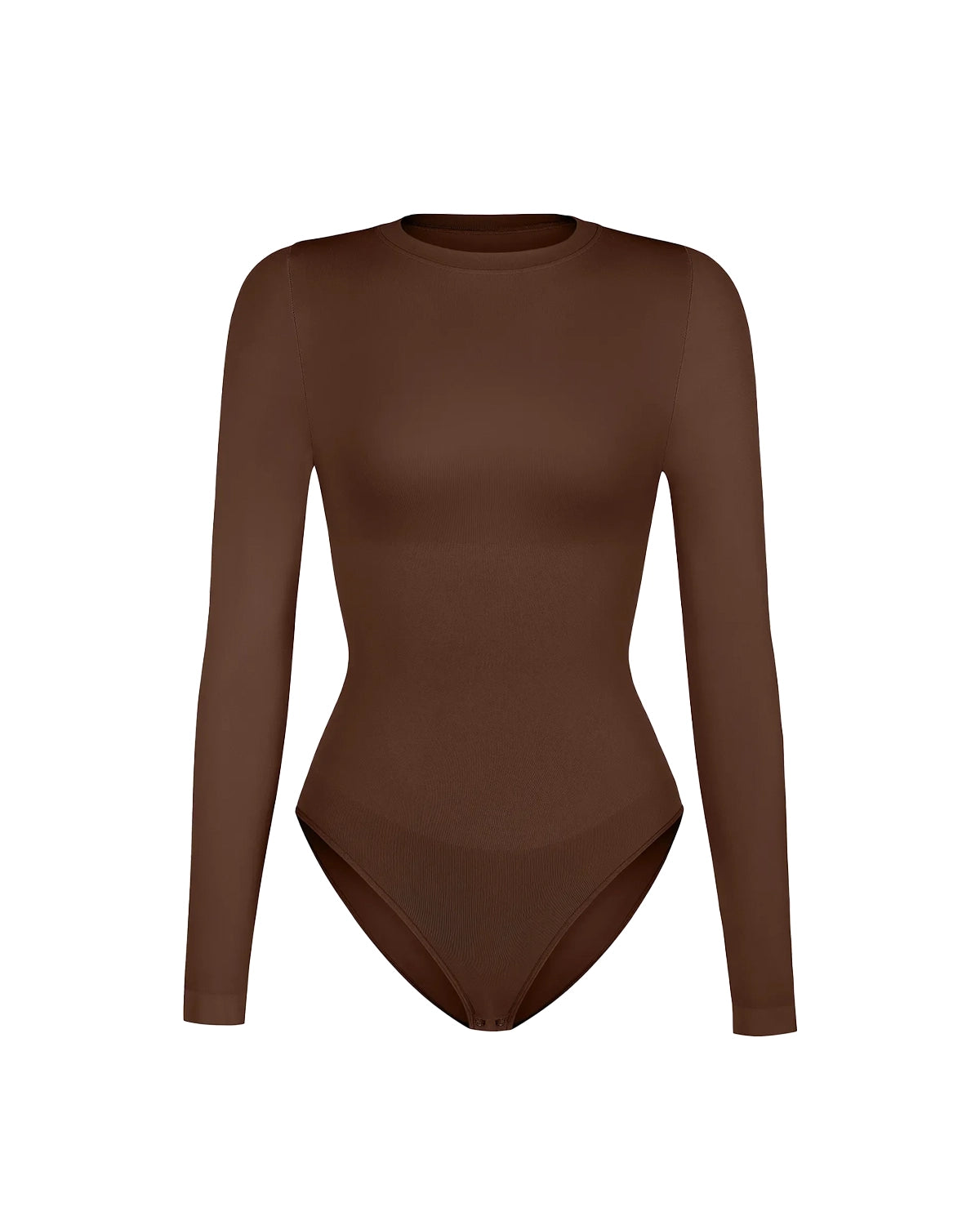 Crew Neck Bodysuit Longsleeve – Seamless & Ultra Soft Shaping Body