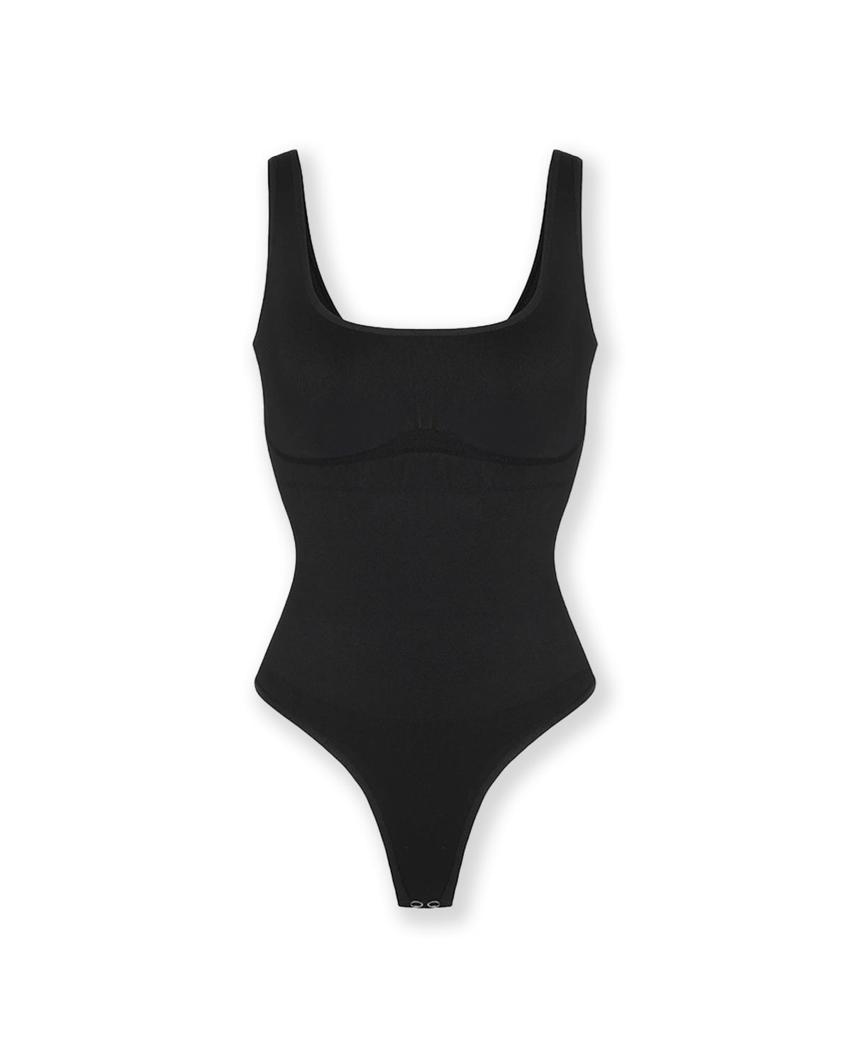 Nahtloser Rundhals Bodysuit mit dicken trägern - String