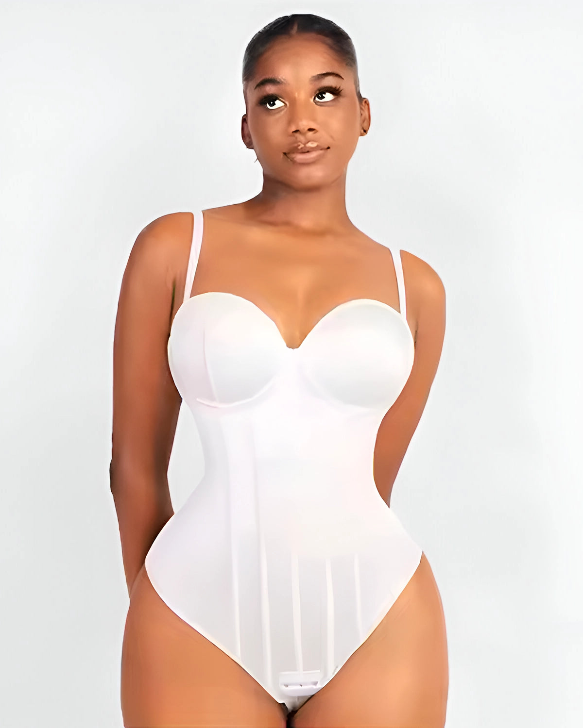 3 in 1 Satin Shapewear Bodysuit - BH, Shapewear und Slip in einem