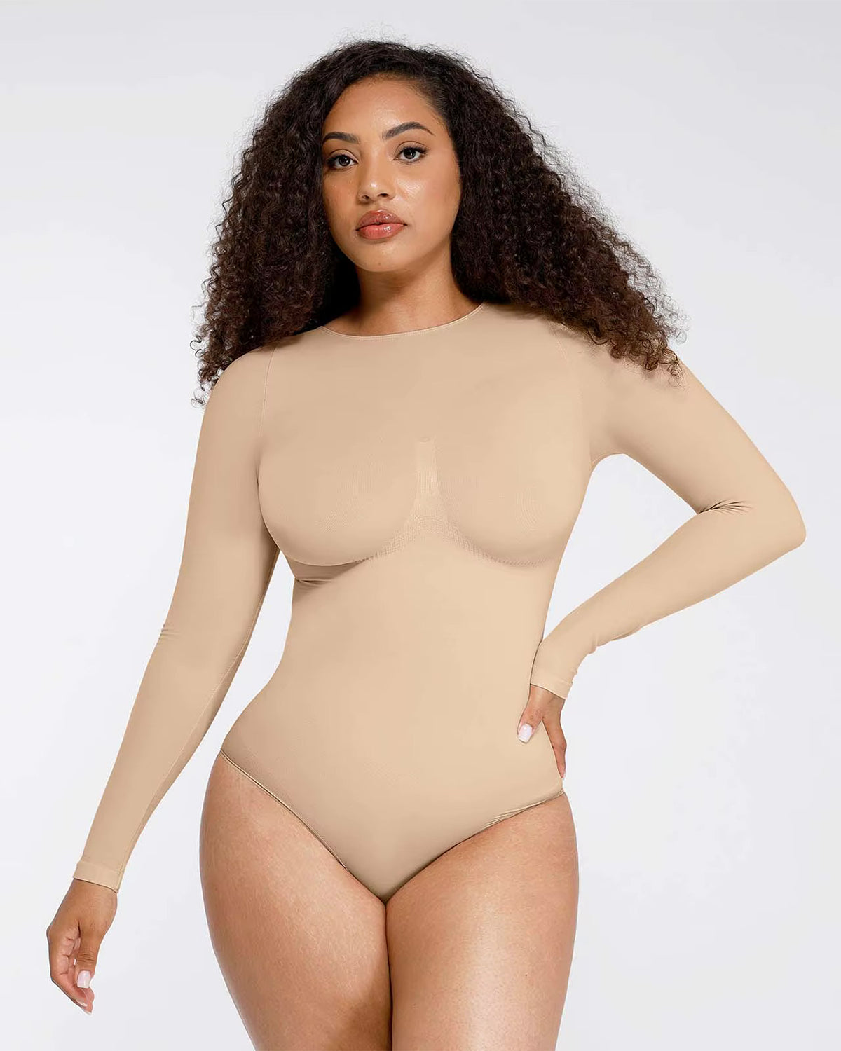 Longsleeve Bodysuit Sculpting Shapewear - Slip