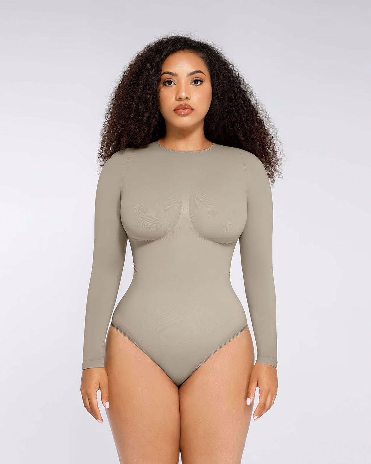 Longsleeve Bodysuit Sculpting Shapewear - Slip