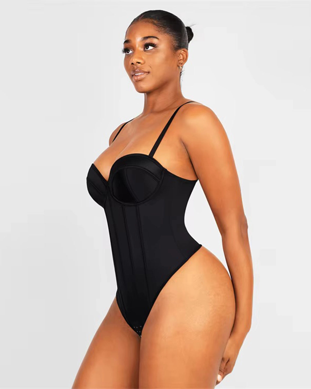 3 in 1 Satin Shapewear Bodysuit - BH, Shapewear und Slip in einem