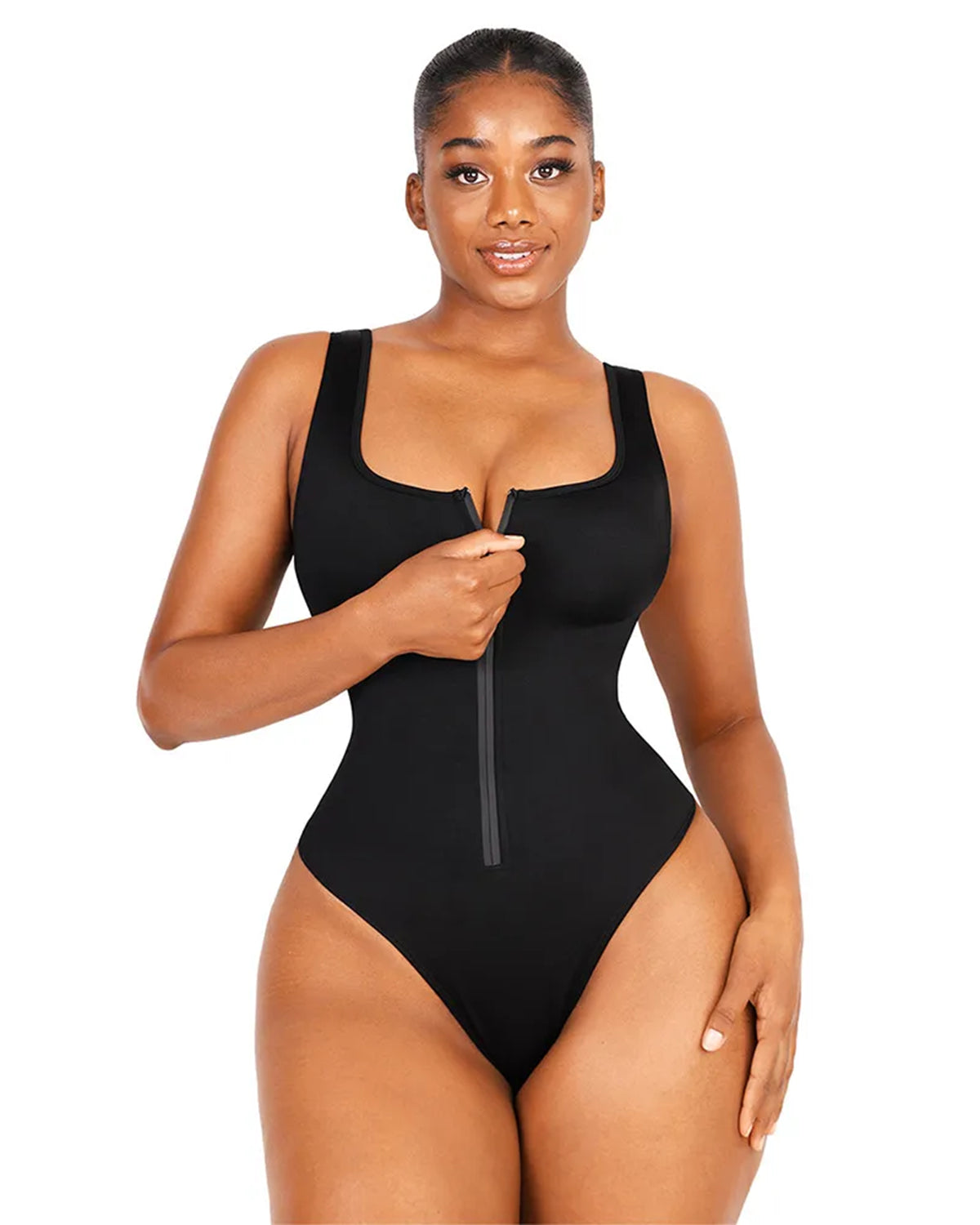 Swimsuit Plus™ - Einteiliger Shapewear Badeanzug Schwarz