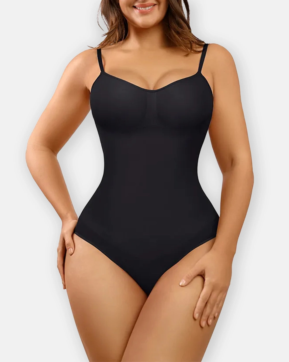 Nahtloser String Body mit 3D-Ausschnitt | Komfort & Figurformung