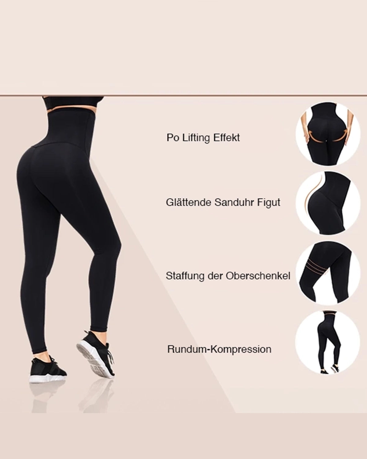 8-in-1 Waist Trainer Leggings | Formende Shapewear & Sportleggins
