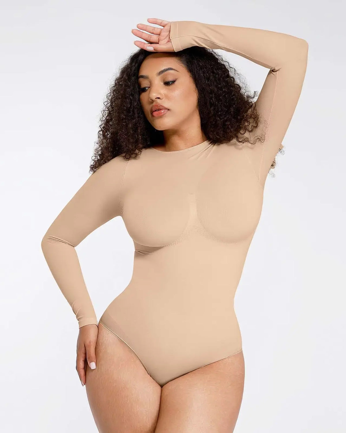 Longsleeve Bodysuit Sculpting Shapewear - Slip