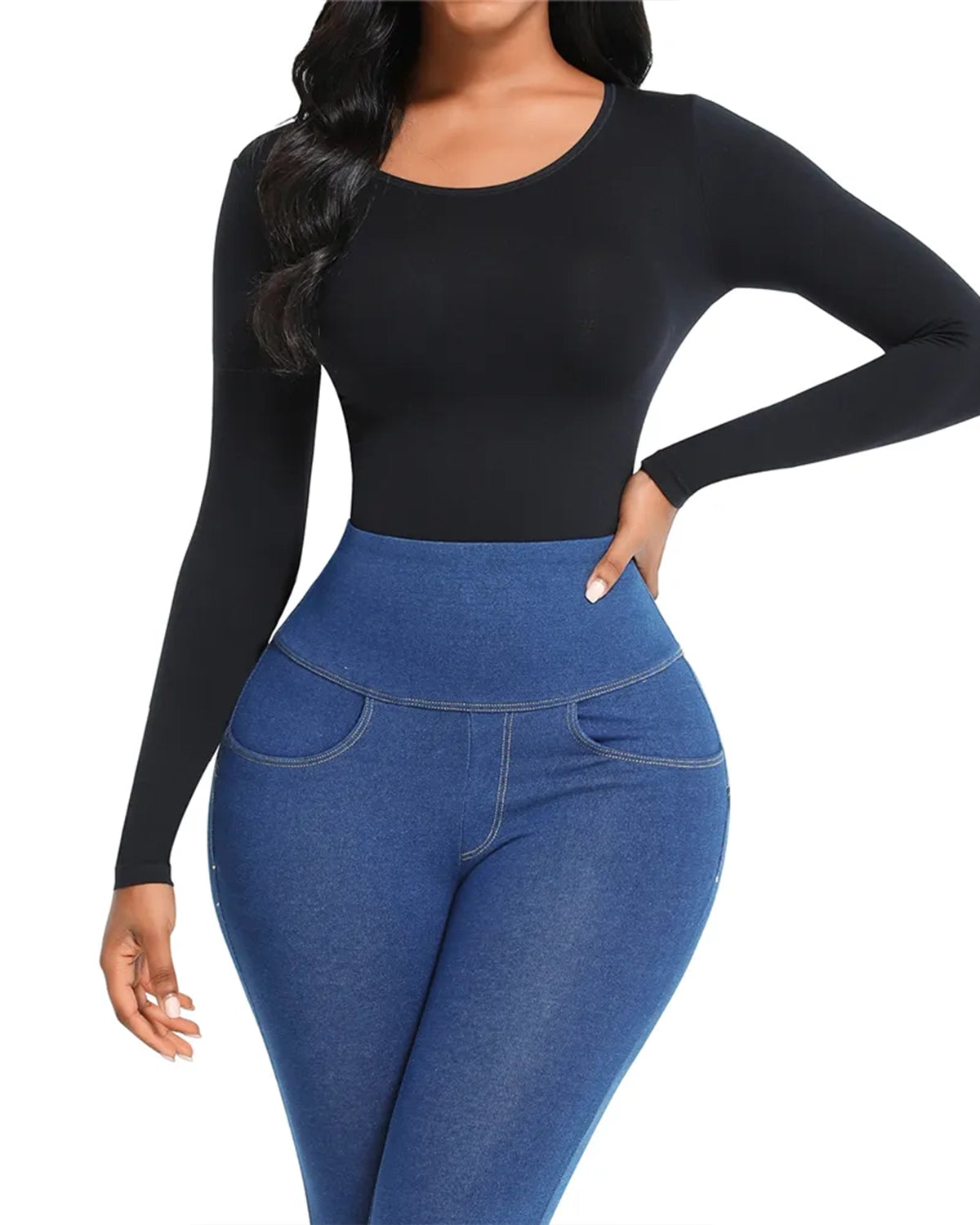 Wide Neck Bodysuit Longsleeve