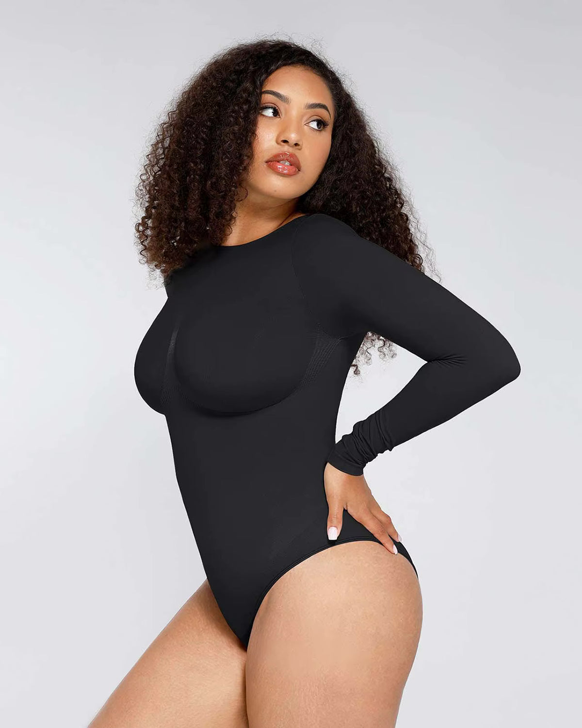 Longsleeve Bodysuit Sculpting Shapewear - Slip