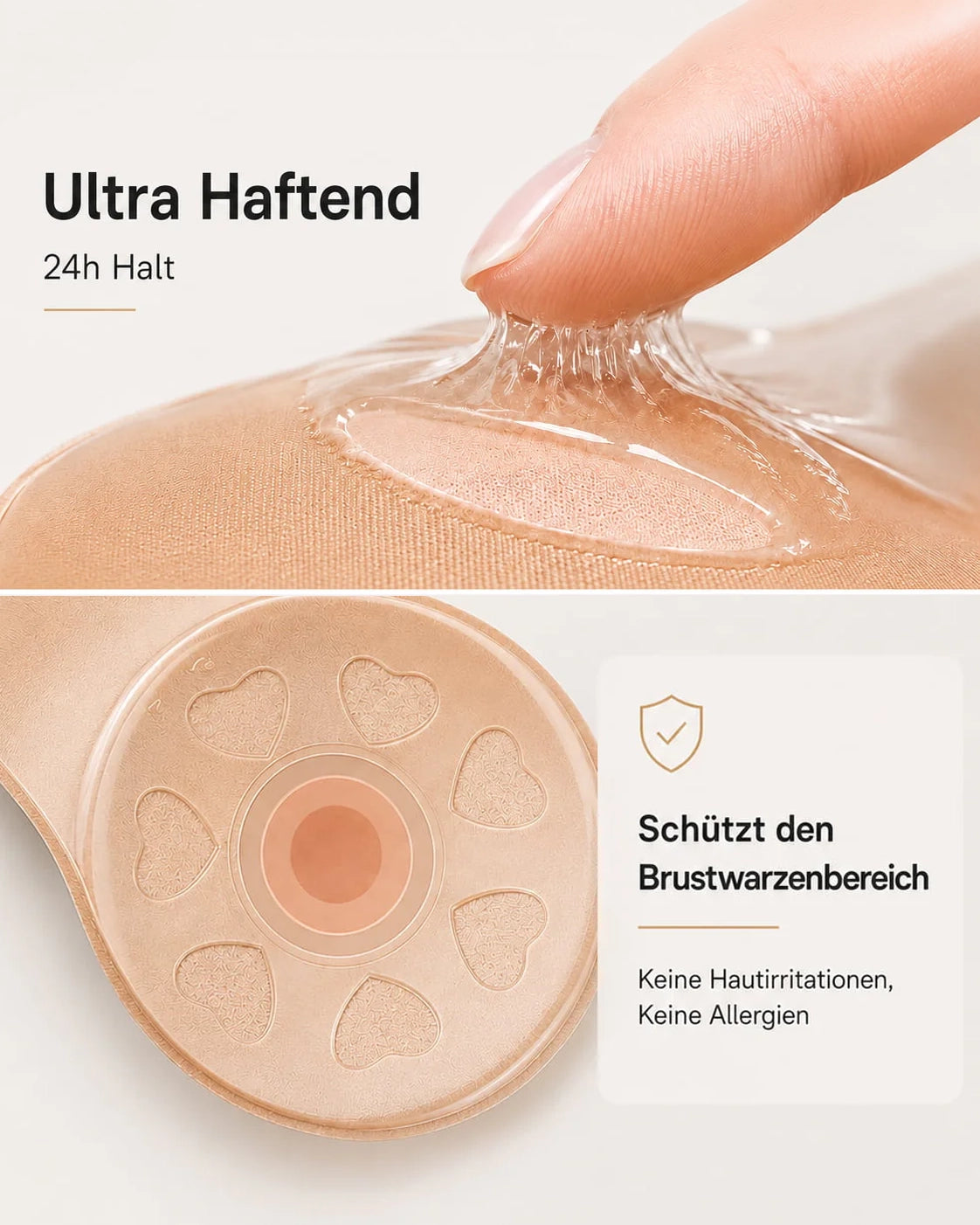 Push-up Klebe Pads | Unsichtbarer Lift für rückenfreie Outfits
