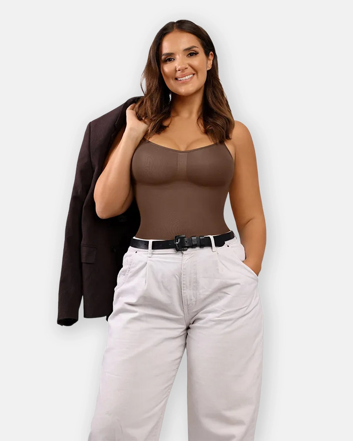 Nahtloser String Body mit 3D-Ausschnitt | Komfort & Figurformung