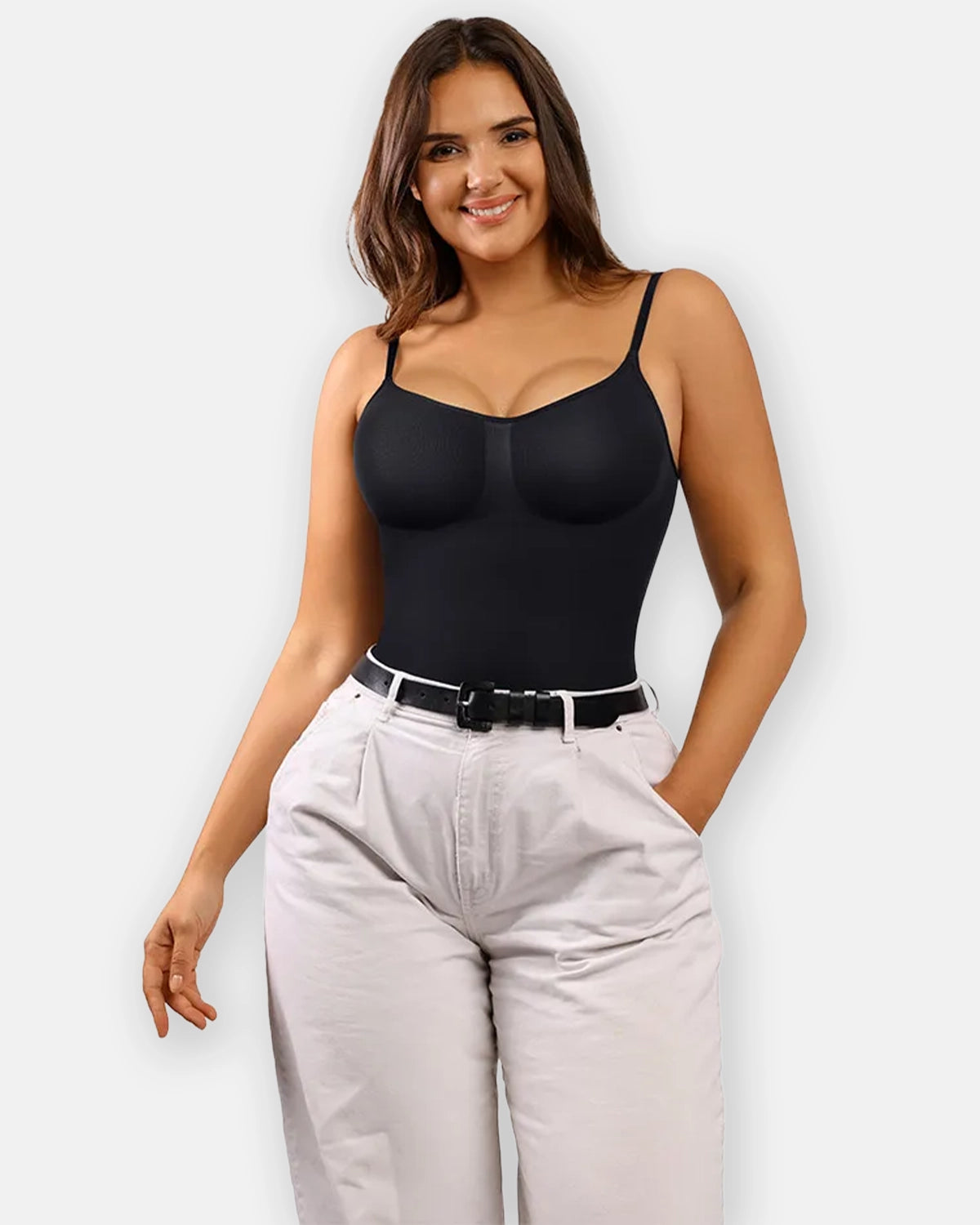 Nahtloser String Body mit 3D-Ausschnitt | Komfort & Figurformung