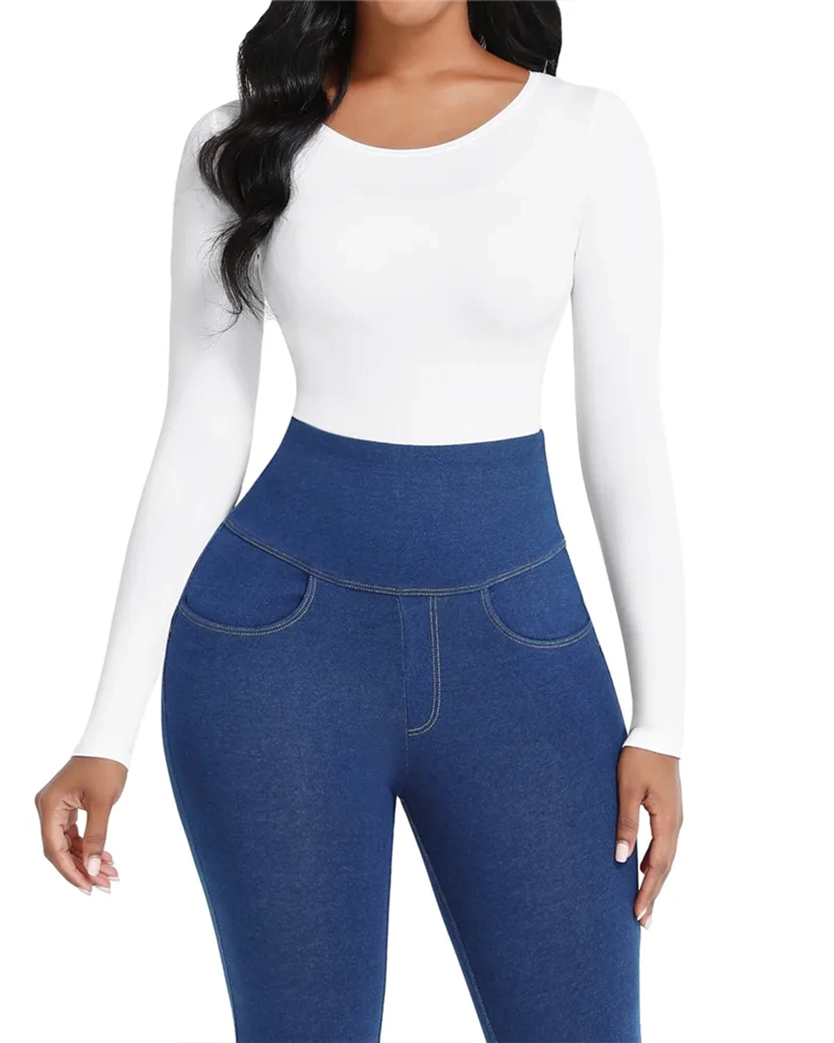 Wide Neck Bodysuit Longsleeve
