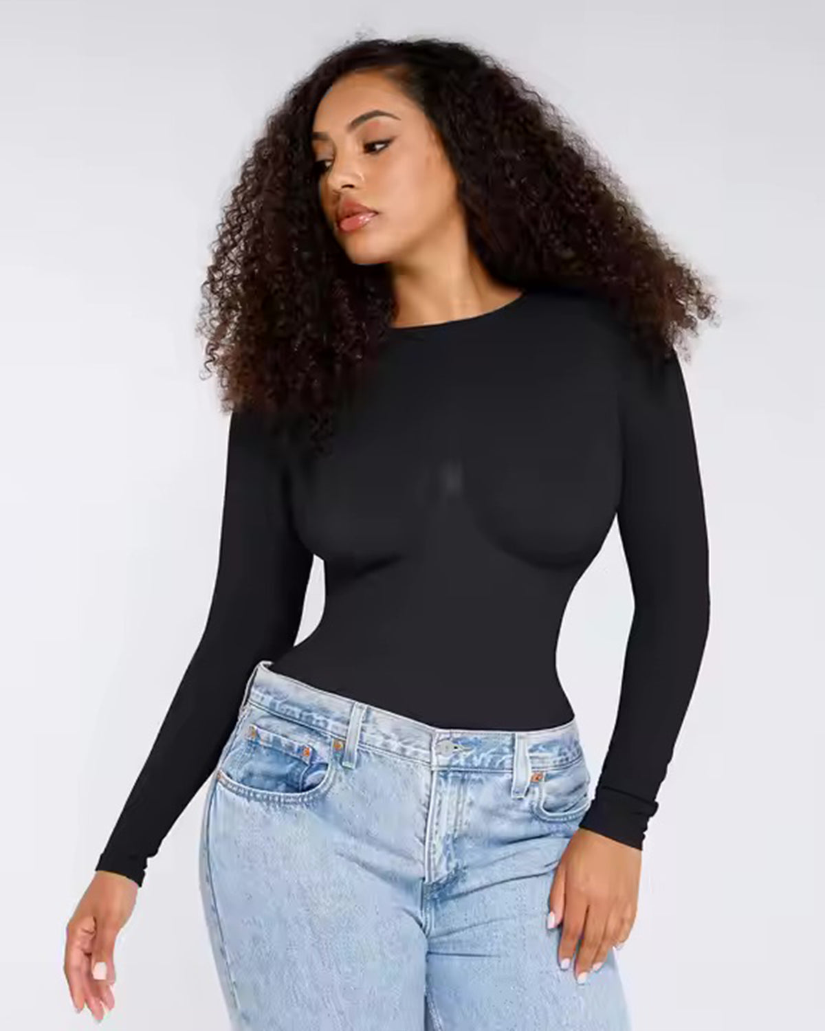 Longsleeve Bodysuit Sculpting Shapewear - Slip