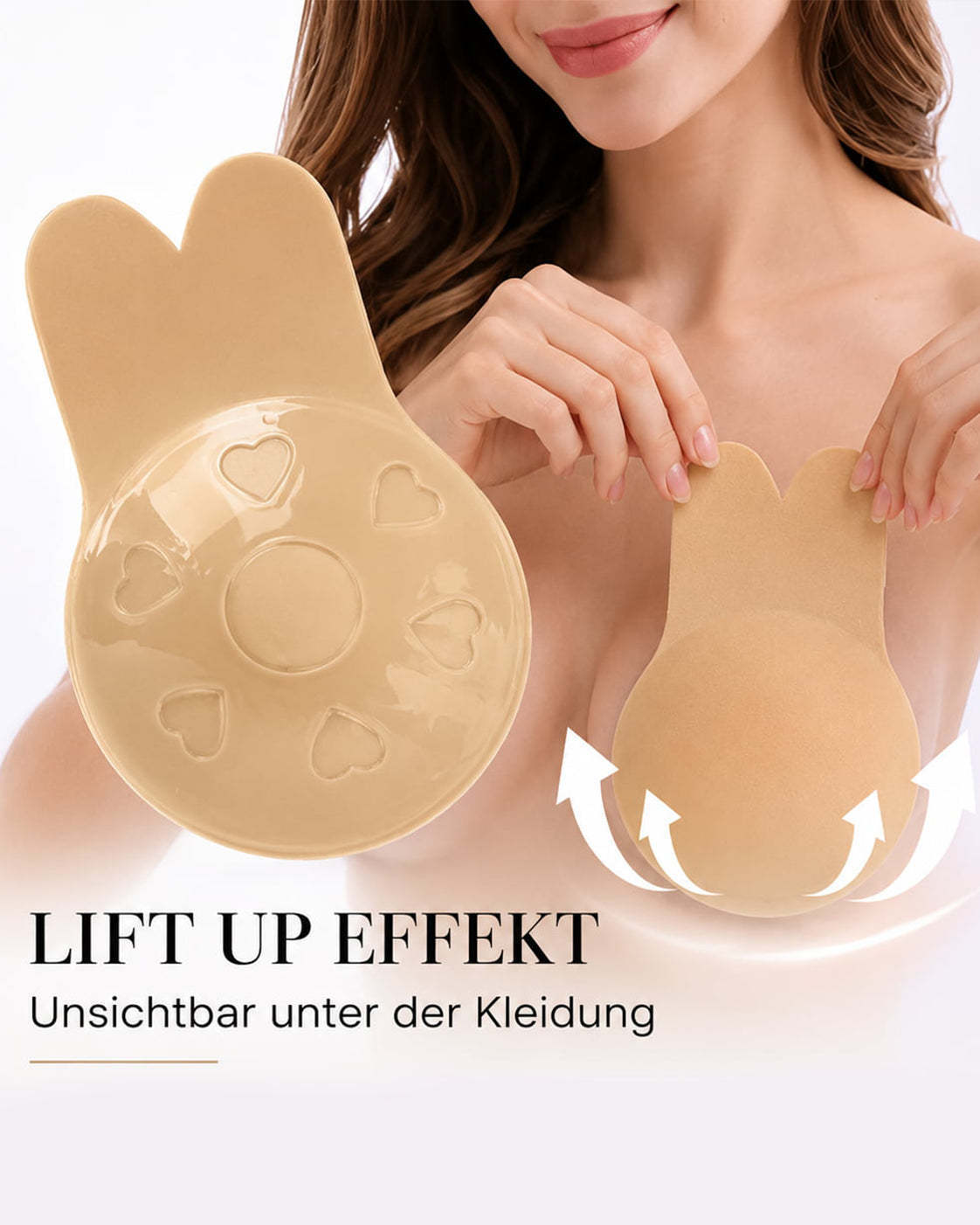 Push-up Klebe Pads | Unsichtbarer Lift für rückenfreie Outfits