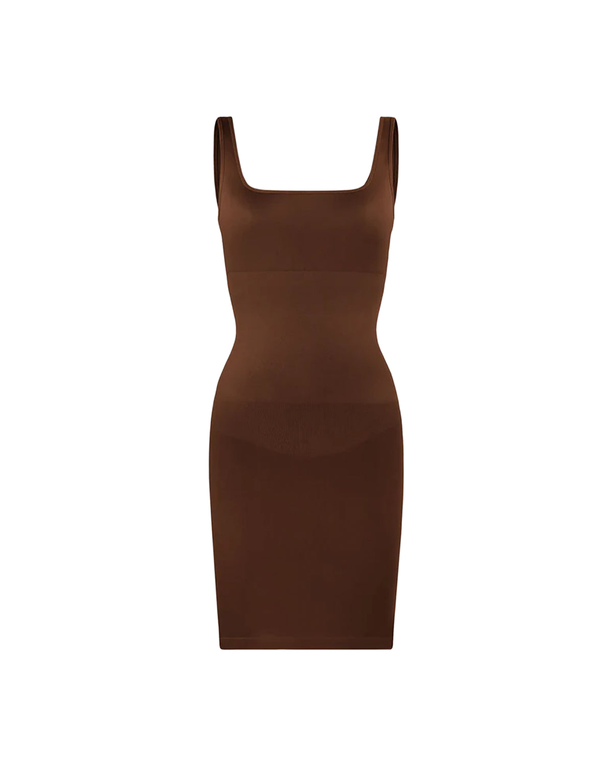 Nahtloses Shaping-Kleid mit eckigem Ausschnitt & integrierten BH-Pads