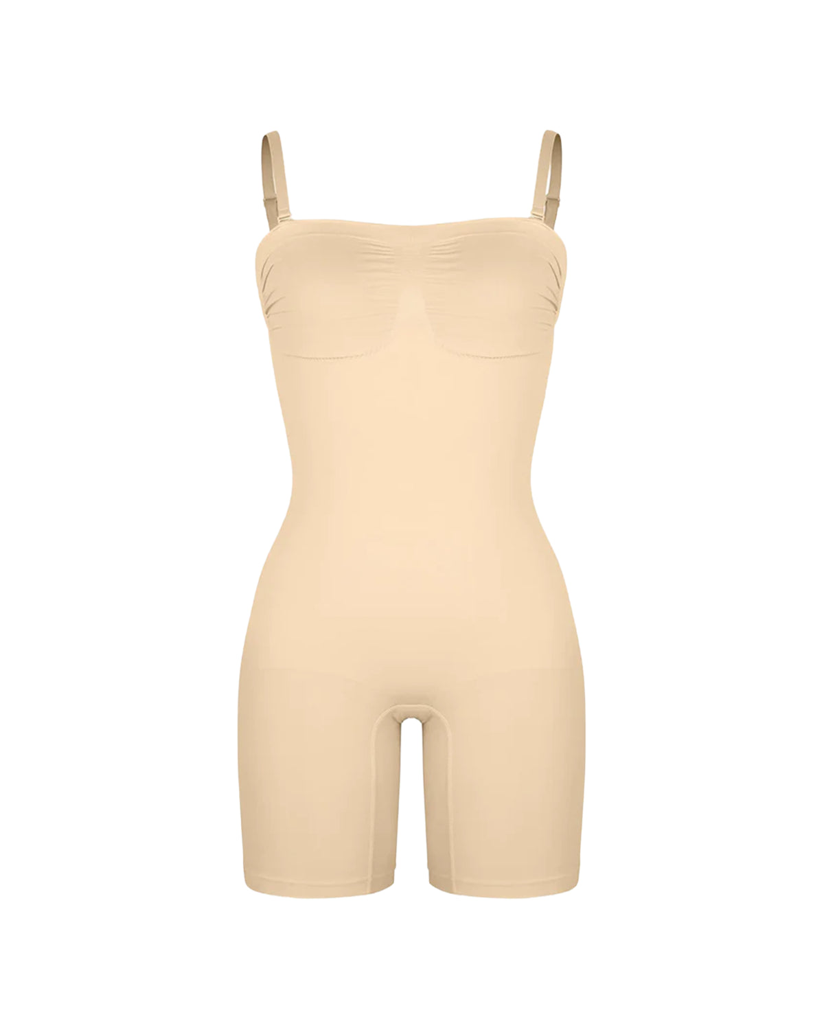 Nahtloser Shapewear Jumpsuit mit abnehmbaren Trägern & Bruststütze