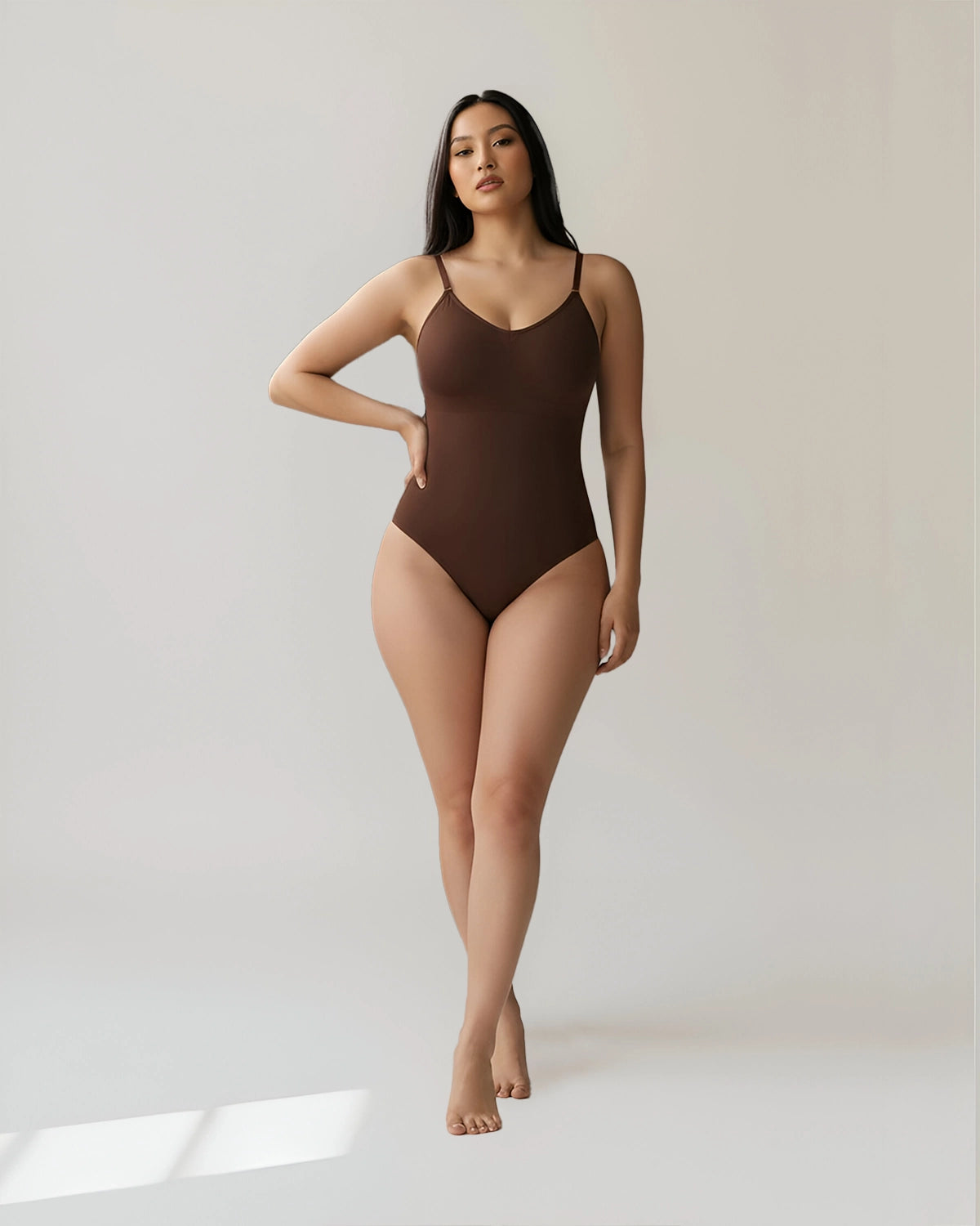 Nahtloser String Body mit 3D-Ausschnitt | Komfort & Figurformung