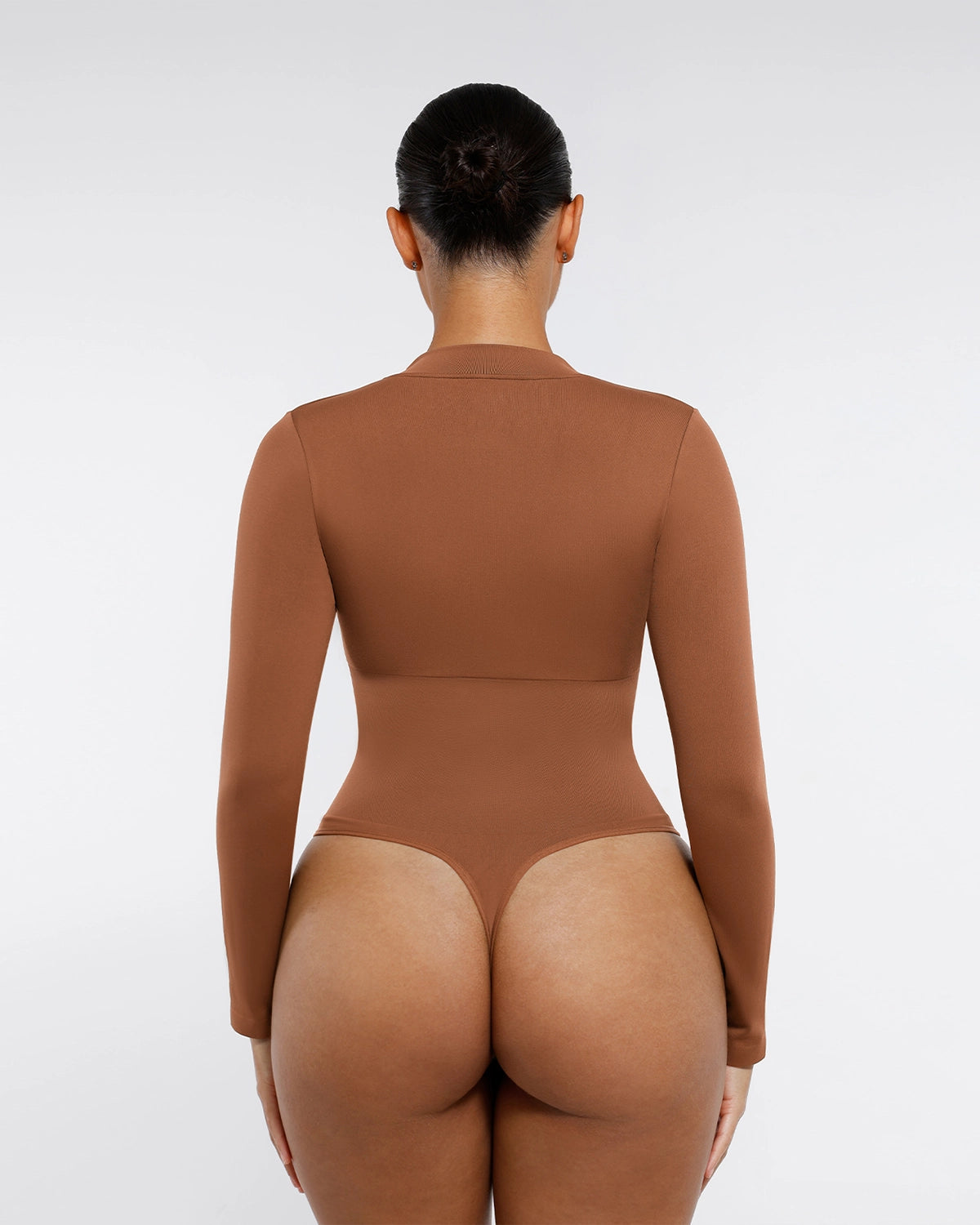 Langarm Shapewear Body mit Reißverschluss – Nahtlos figurformend