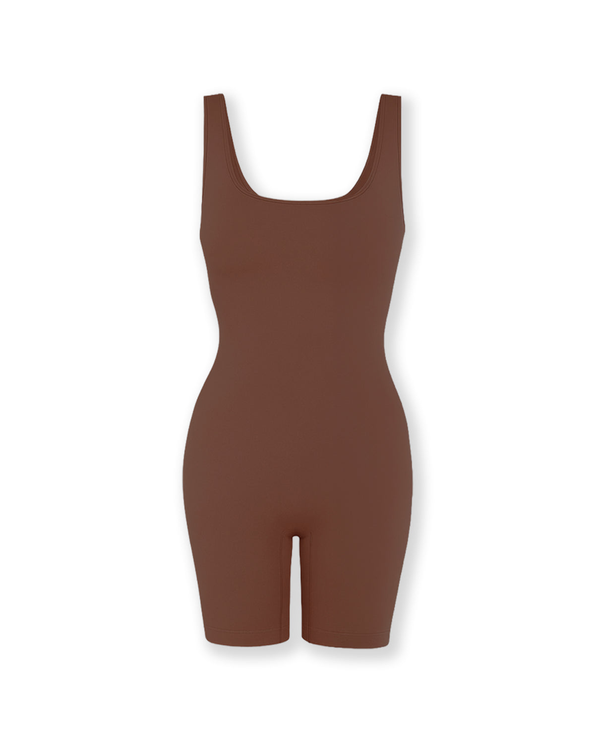 Nahtloser Shapewear Jumpsuit mit breiten Trägern & Figurformung