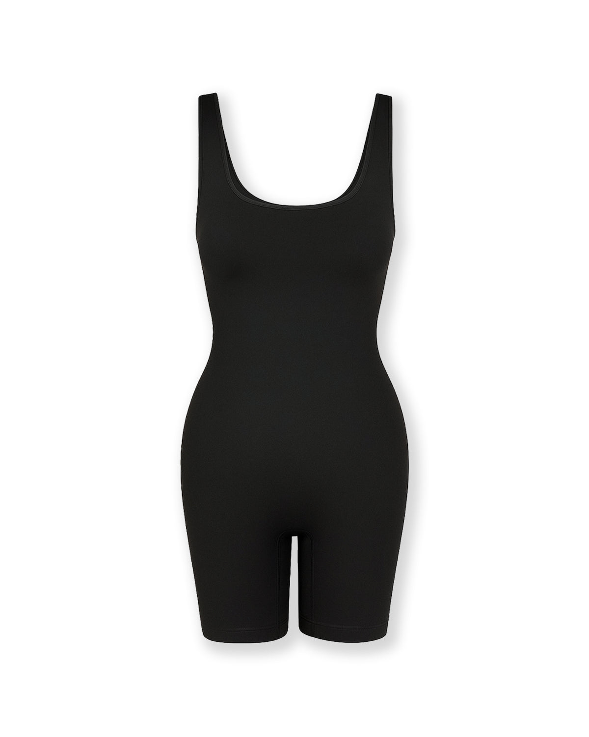 Nahtloser Shapewear Jumpsuit mit breiten Trägern & Figurformung