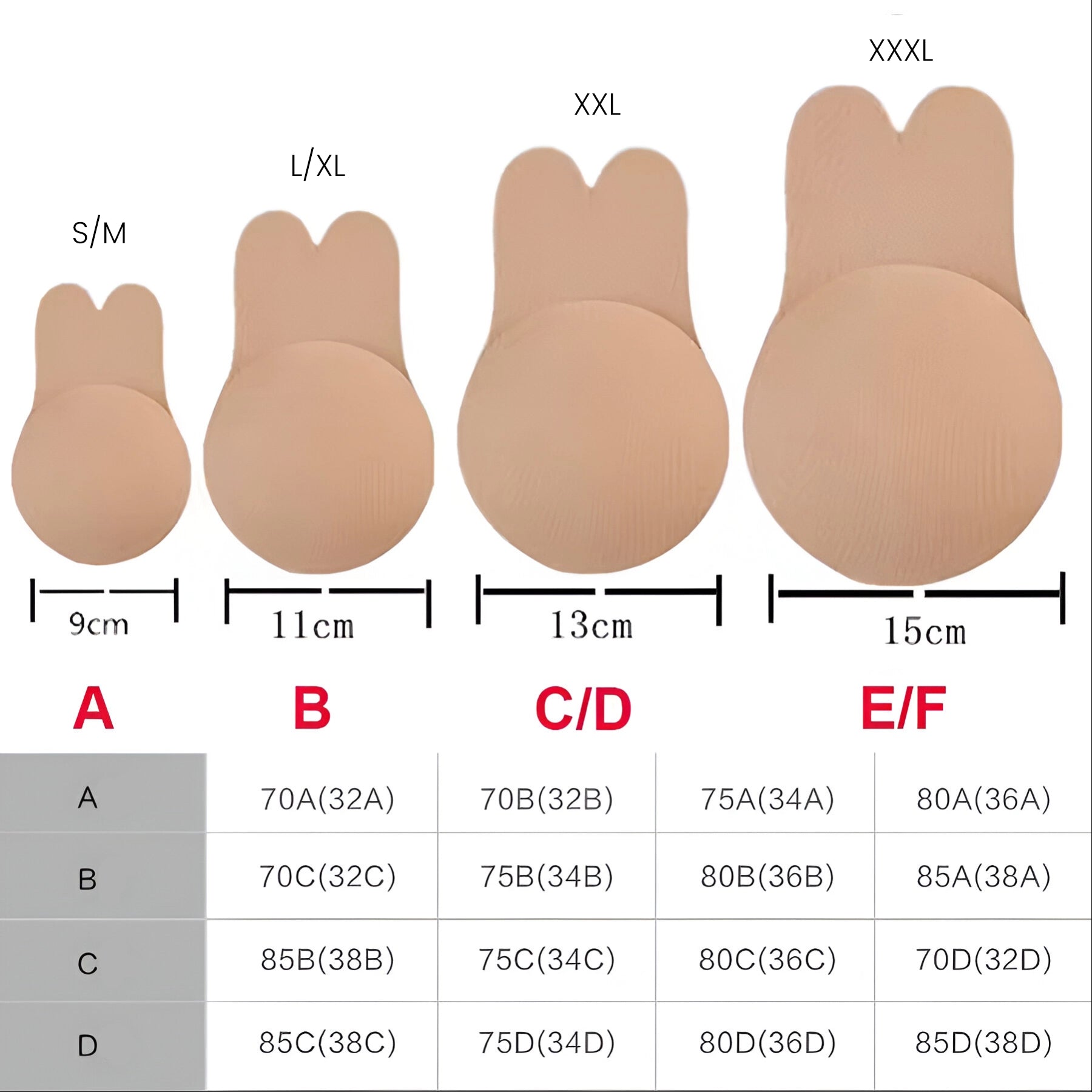 Push-up Klebe Pads