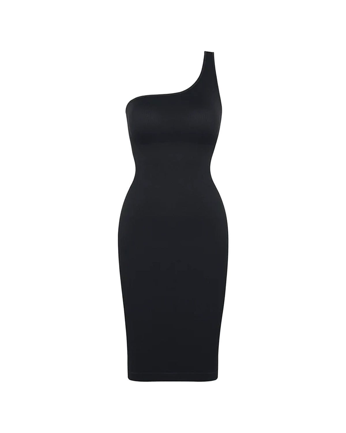 One-Shoulder Shaping-Kleid mit integrierten BH-Pads & Taillenkompression