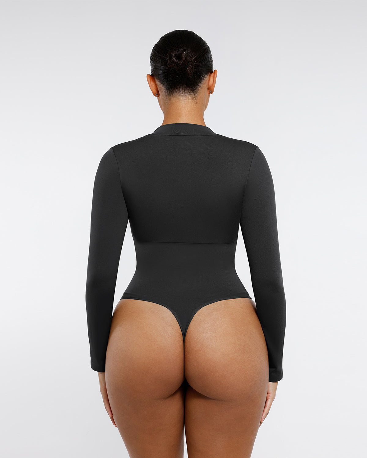 Langarm Shapewear Body mit Reißverschluss – Nahtlos figurformend
