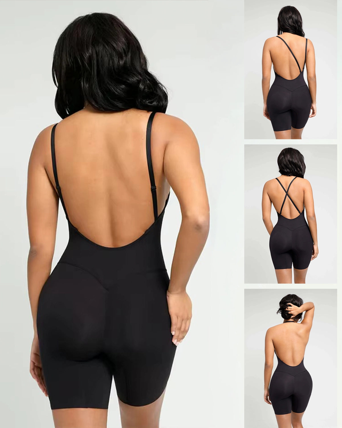 Eleganter Shapewear-Bodysuit mit Front Low-Cut und Beauty Back – mit Shorts