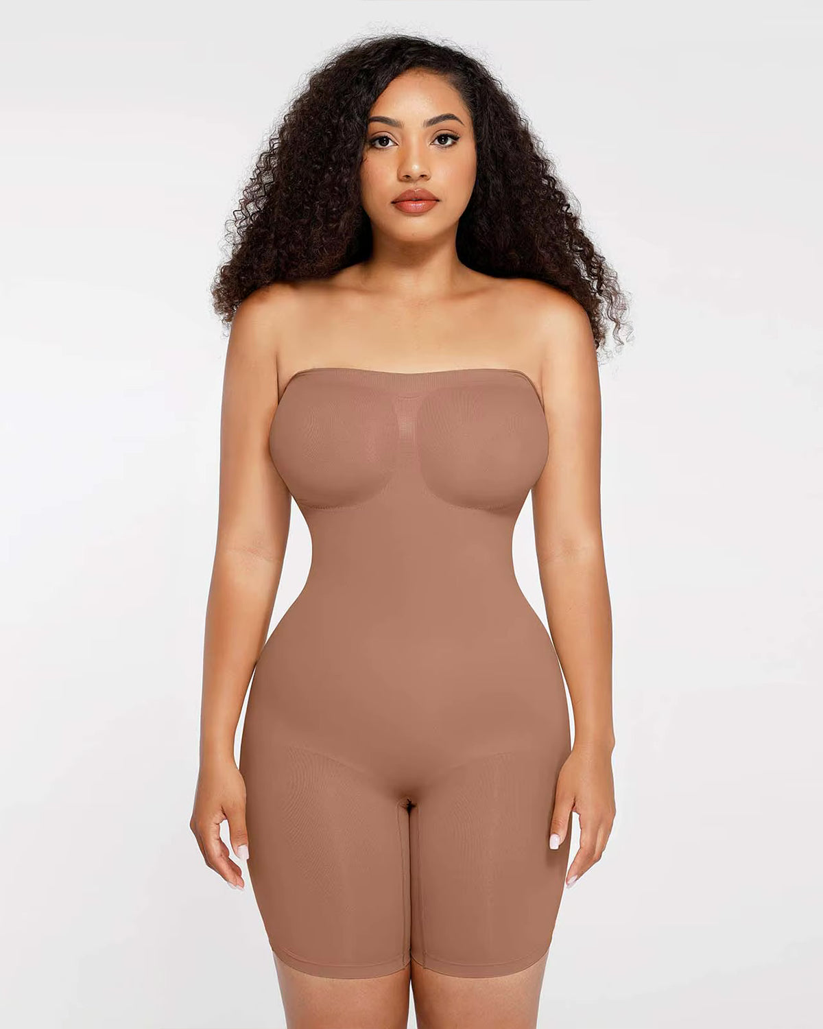 Nahtloser Shapewear Jumpsuit mit abnehmbaren Trägern & Bruststütze