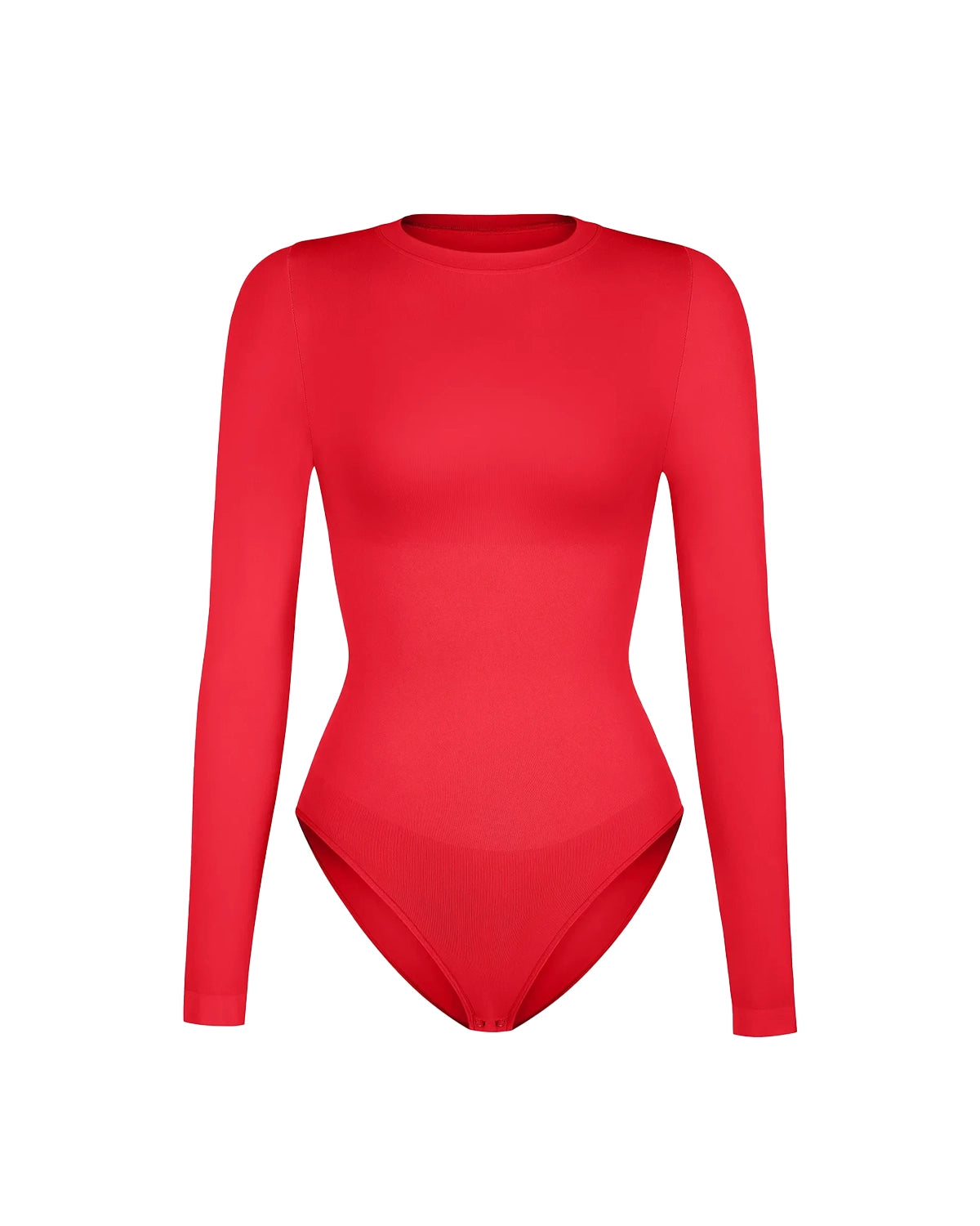 Crew Neck Bodysuit Longsleeve – Seamless & Ultra Soft Shaping Body