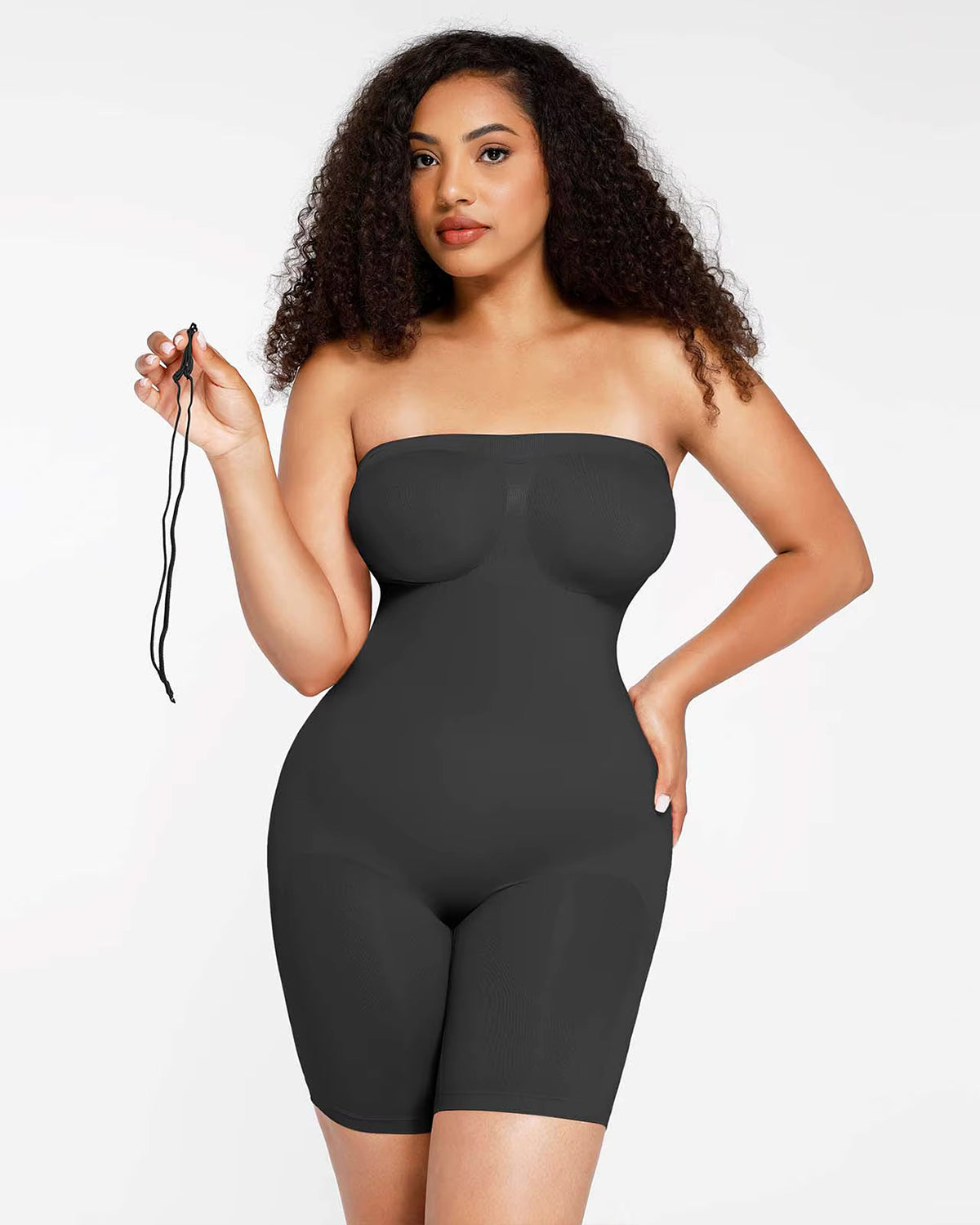 Nahtloser Shapewear Jumpsuit mit abnehmbaren Trägern & Bruststütze