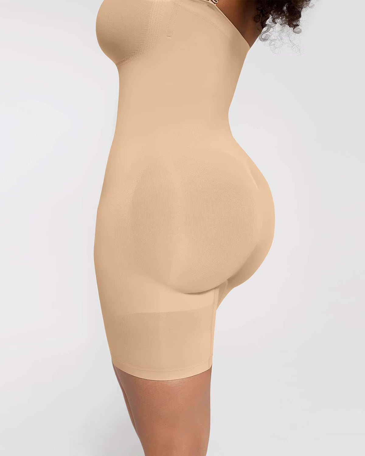 Nahtloser Shapewear Jumpsuit mit abnehmbaren Trägern & Bruststütze