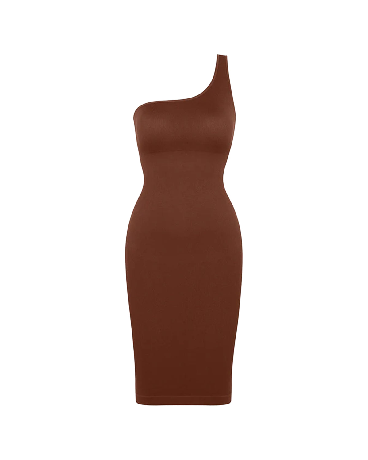 One-Shoulder Shaping-Kleid mit integrierten BH-Pads & Taillenkompression