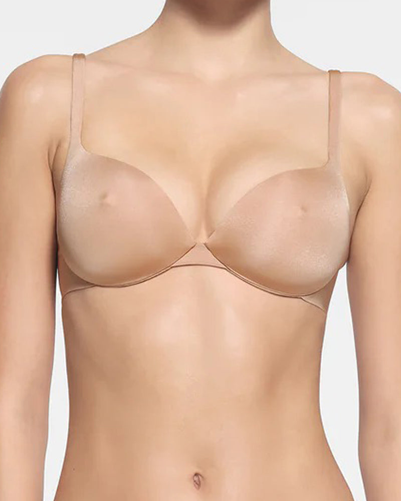 Brustformender Push-up BH mit Nippel-Effekt & Mikrofaser-Komfort